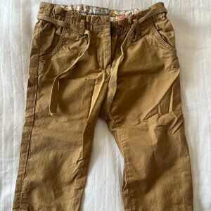 Bonpoint Khaki Brown baby girl pants size 18 months